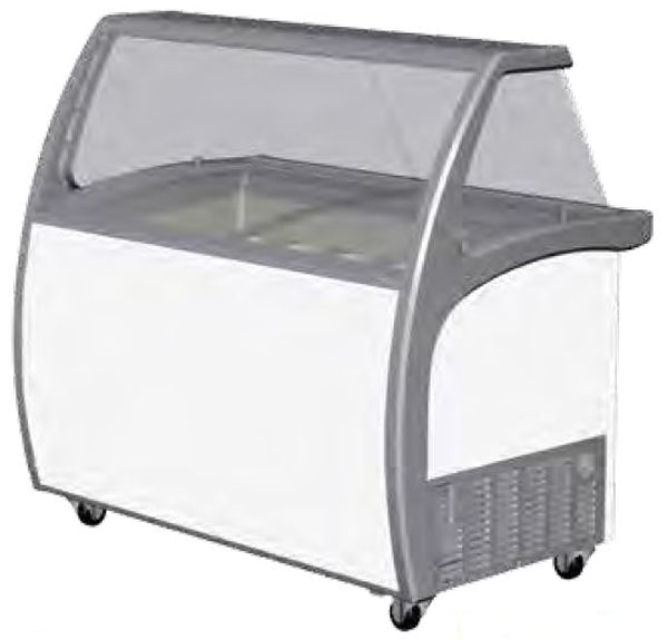 Exquisite Ice Cream Display with Glass Canopy - SD415S2 - Whisk Hospitality - SD415S2