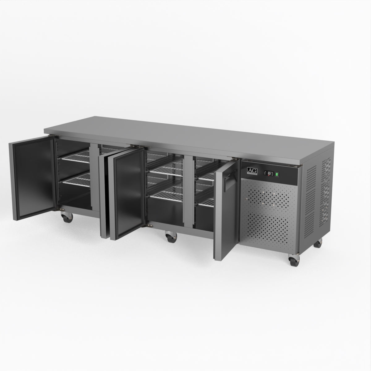 AG Commercial Four Door Worktop / Under Bench Fridge 700mm Depth GNX4100TN - Whisk Hospitality - GNX4100TN
