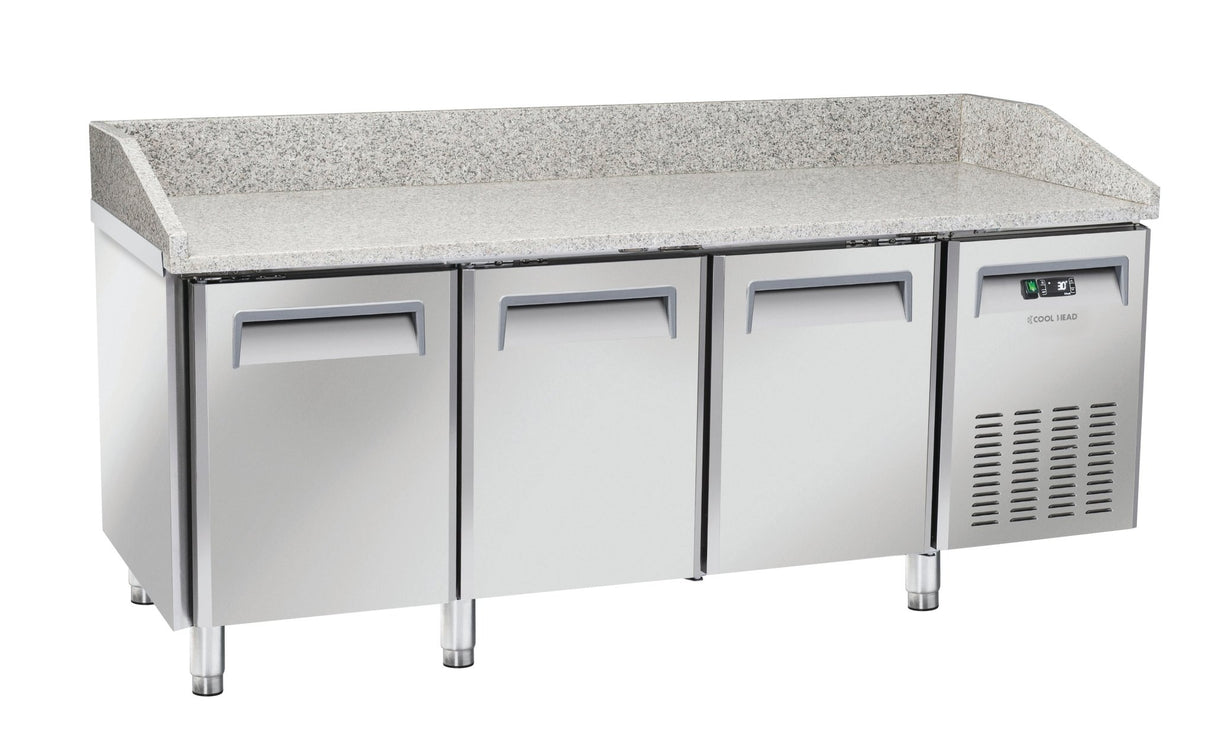 Saltas Marble Top Pizza Fridge 3 Door MPB0030 - Whisk Hospitality - MPB0030