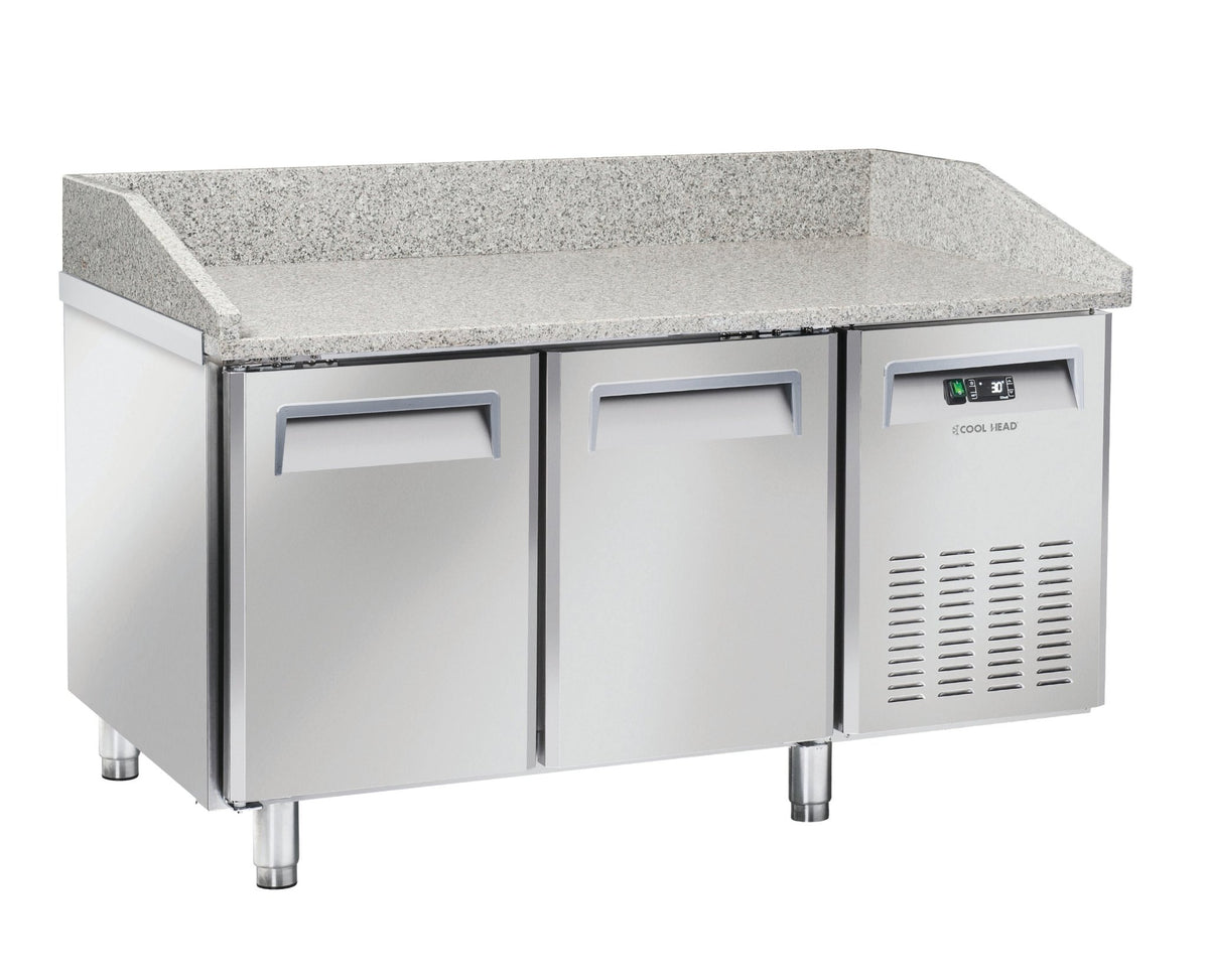 Saltas Marble Top Pizza Fridge 2 Door MPB0020 - Whisk Hospitality - MPB0020