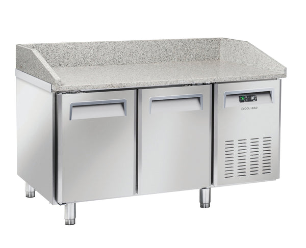 Saltas Marble Top Pizza Fridge 2 Door MPB0020 - Whisk Hospitality - MPB0020