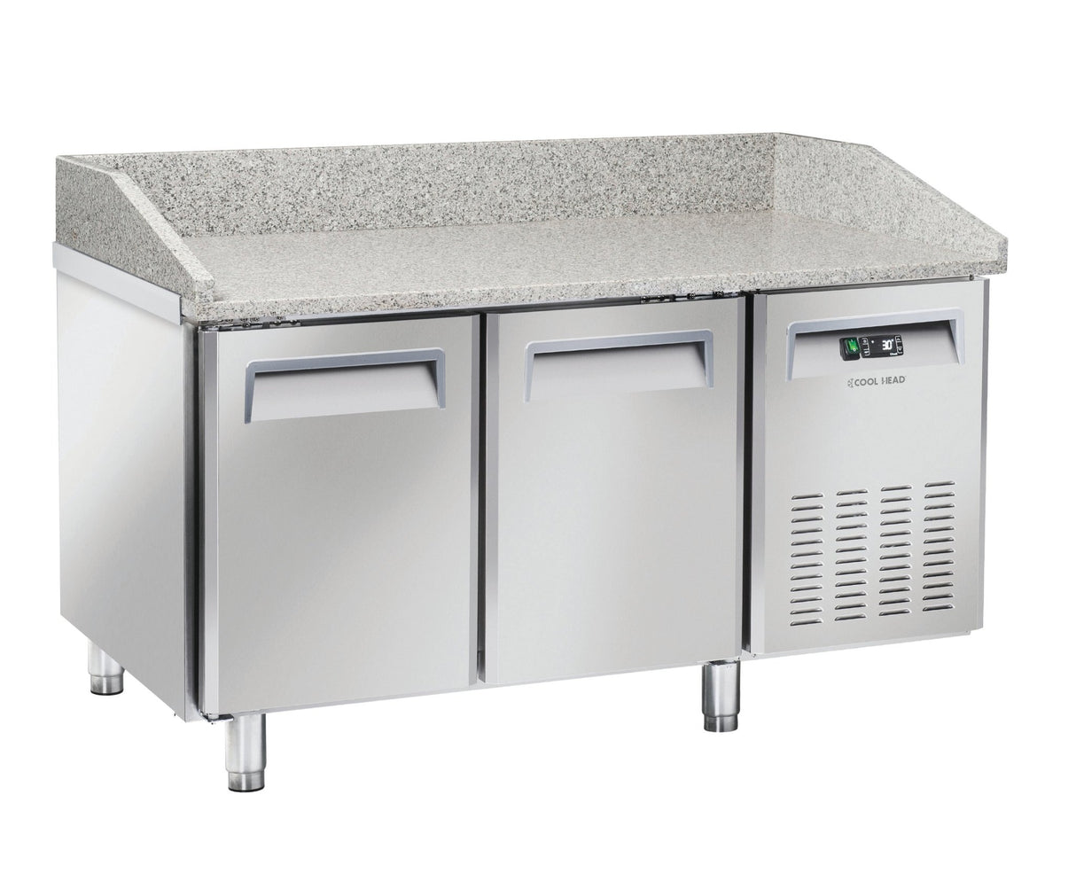 Saltas Marble Top Pizza Fridge 2 Door MPB0020 - Whisk Hospitality - MPB0020