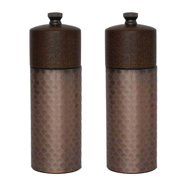Olympia Copper Wood Mill Set - 150mm 6" (Set 2) CR689 - Whisk Hospitality - CR689