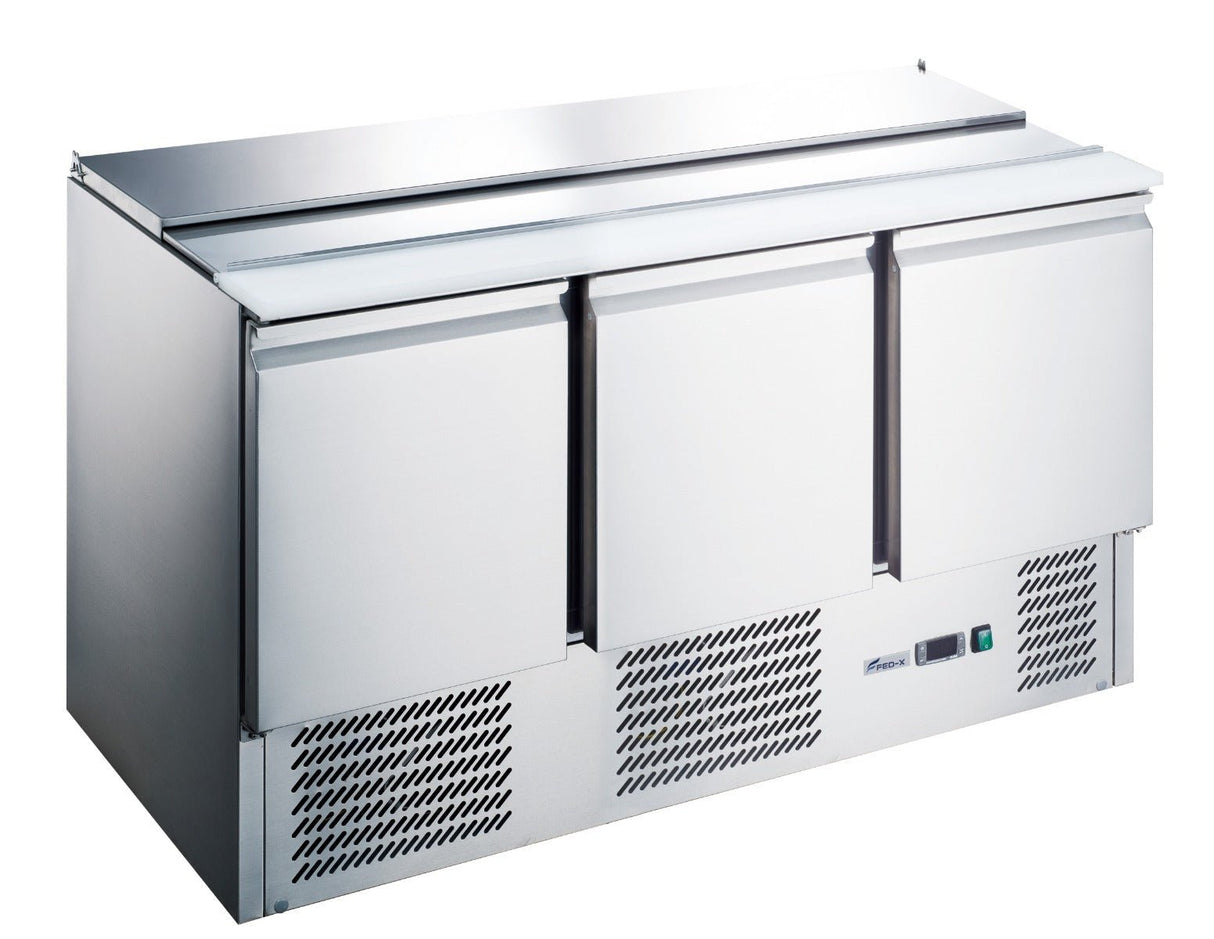 FED - X Three Door Salad Prep Fridge - XGNS1300S - Whisk Hospitality - XGNS1300S