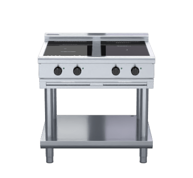 Waldorf 800 Series Inl8400R5F Ls 900Mm Electric Induction Cooktop Low Back Version Leg - Whisk Hospitality - INL8400R5F-LS