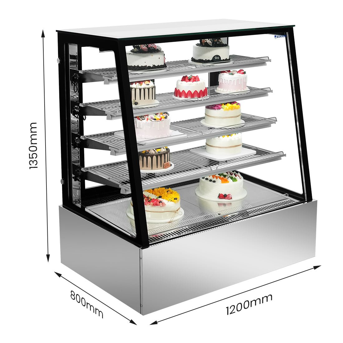 Bonvue Deluxe Chilled Display Cabinet - SLP840C - Whisk Hospitality - SLP840C