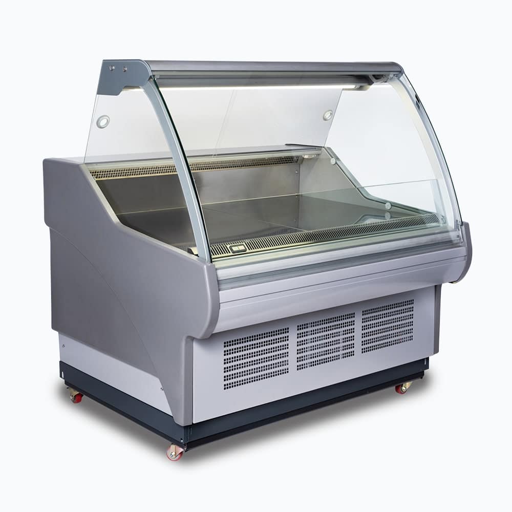 Bromic Curved Glass Deli Display - 1330mm - Whisk Hospitality - DD1250CG-NR