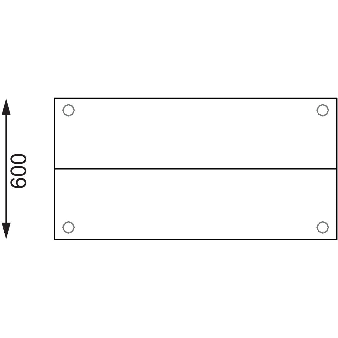 Vogue Prep Station St/St - 1200x600x1500mm 47 1/4 x23 1/2 x59" CB908 - Whisk Hospitality - CB908