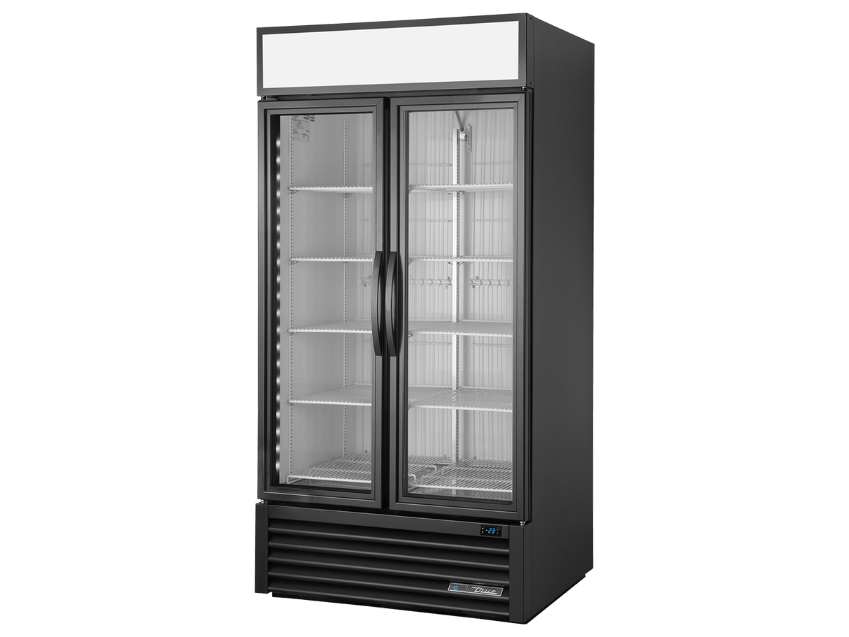 True Refrigeration Upright Retail Merchandiser Freezer 2 Full Glass Swing Doors - GDM - 35F - HC - TSL01 - Whisk Hospitality - GDM-35F-HC-TSL01