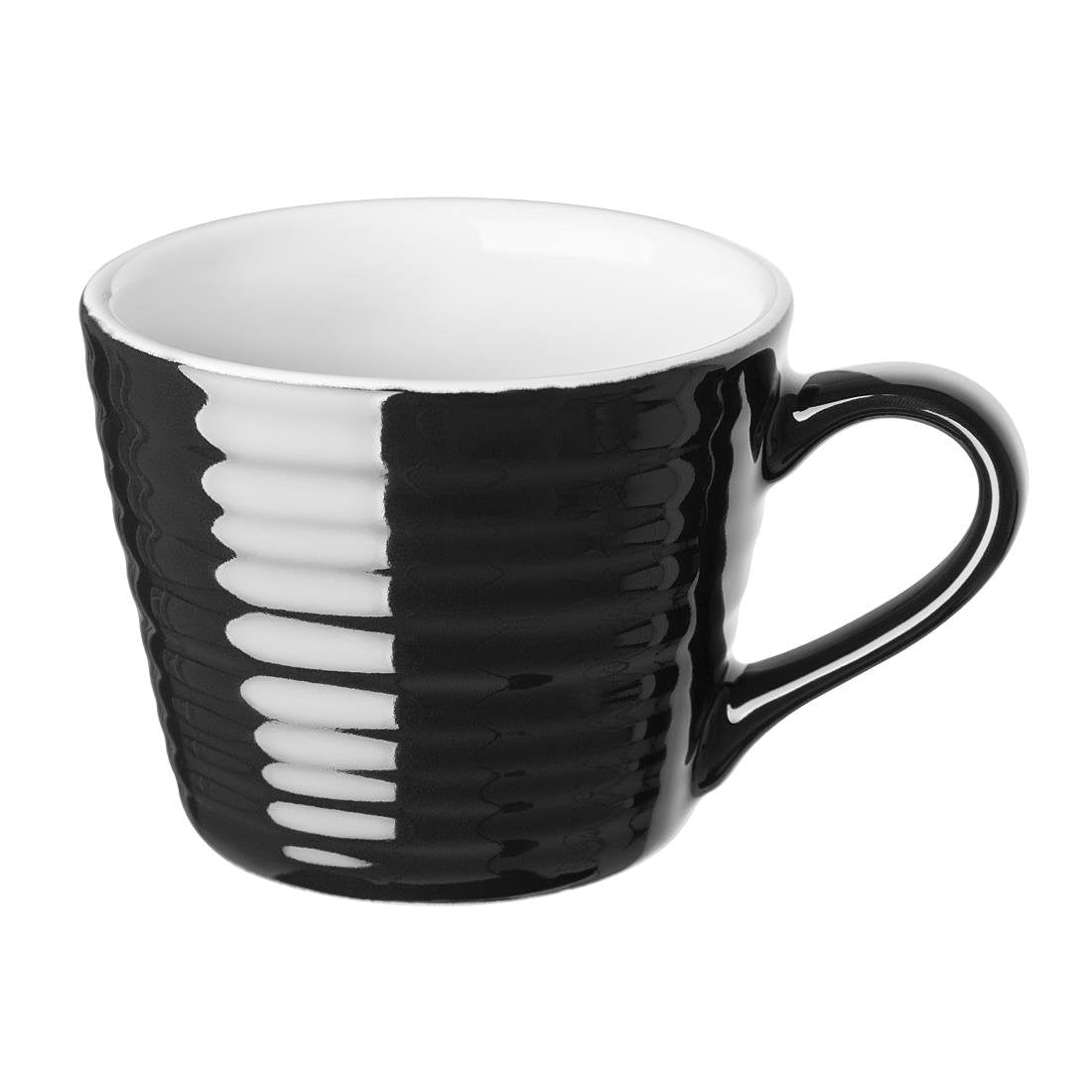 Olympia Cafe Mug Black Ripple - 230ml (Box 6) CU960 - Whisk Hospitality - CU960