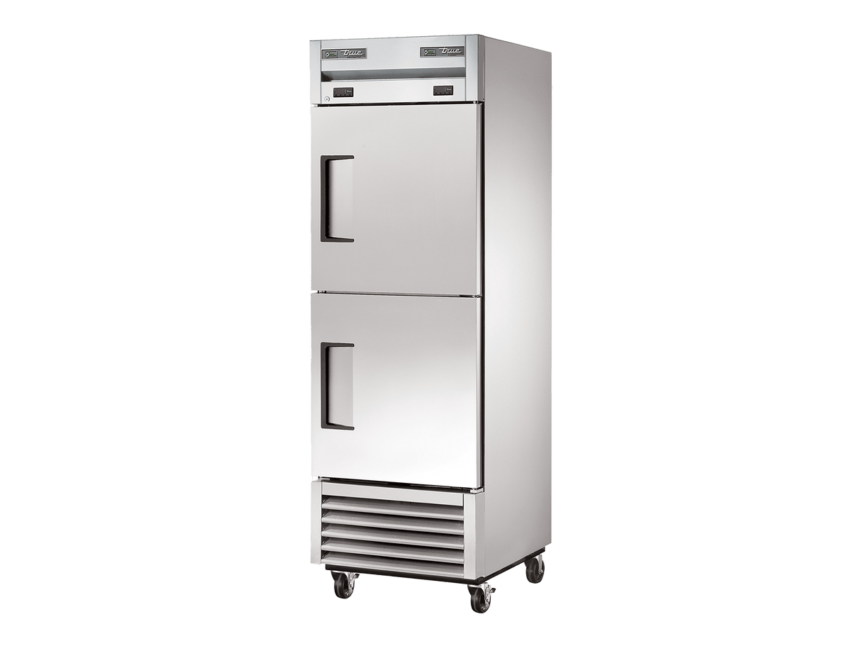 True Refrigeration Upright Foodservice Dual Temperature Cabinet 2 Half Solid Swing Doors - T - 23DT - HC - Whisk Hospitality - T-23DT-HC