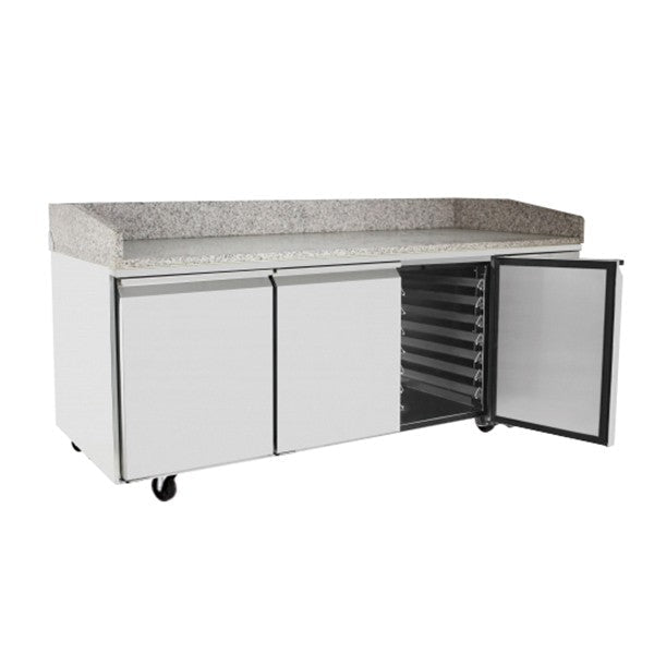 Atosa 3 DOOR PIZZA TABLE FRIDGE 2010 MM EPF3485 - Whisk Hospitality - EPF3485