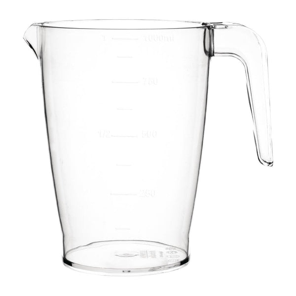 Olympia Kristallon PC Stacking Jug - 1Ltr 33.8fl oz FB890 - Whisk Hospitality - FB890