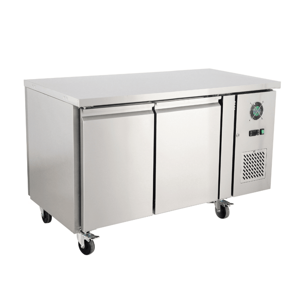 Thermaster 216L 2x2 Solid Door Pass-Through Ventilated GN 1/1 Pan Refrigerated Island Counter GN2100TNC - Whisk Hospitality - GN2100TNC