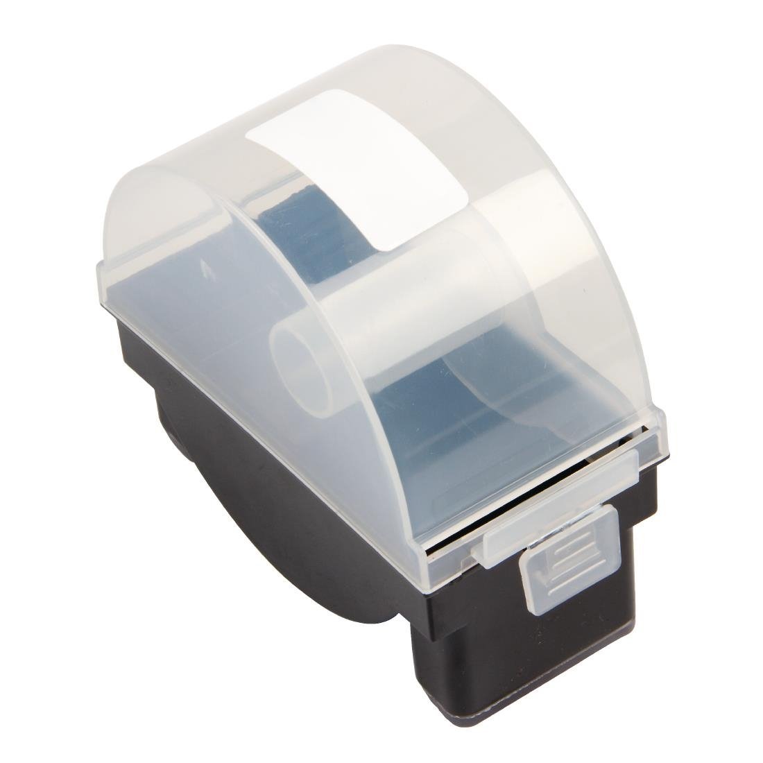 Hygiplas 2'' Label Dispenser - Black/Clear Lid GH349 - Whisk Hospitality - GH349