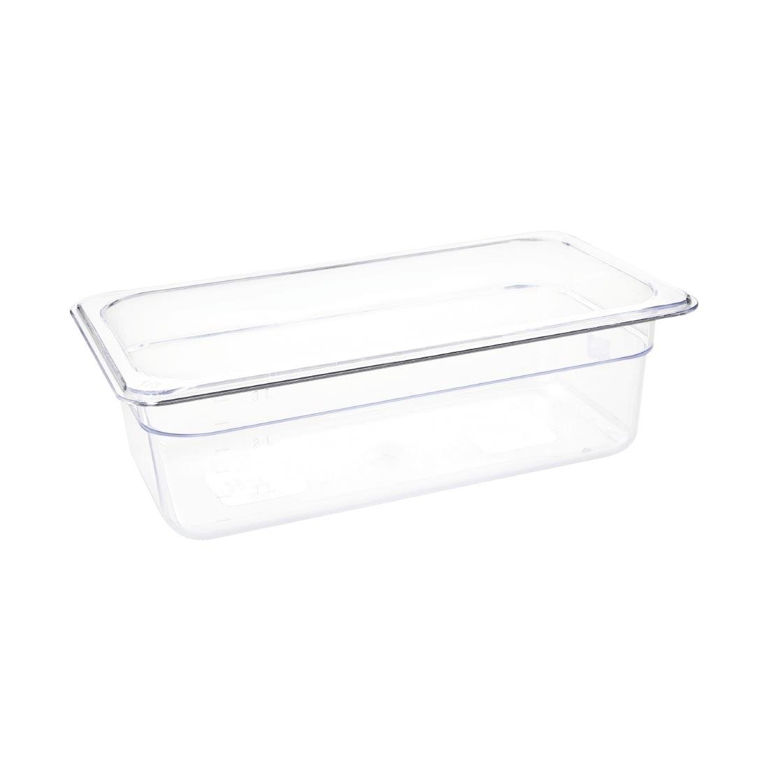 Vogue Clear Polycarbonate - GN 1/3 100mm U233 - Whisk Hospitality - U233