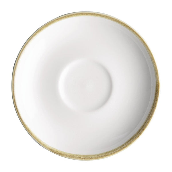 Olympia Kiln Chalk Saucer (for FB990) - 160mm (Box 6) FB991 - Whisk Hospitality - FB991