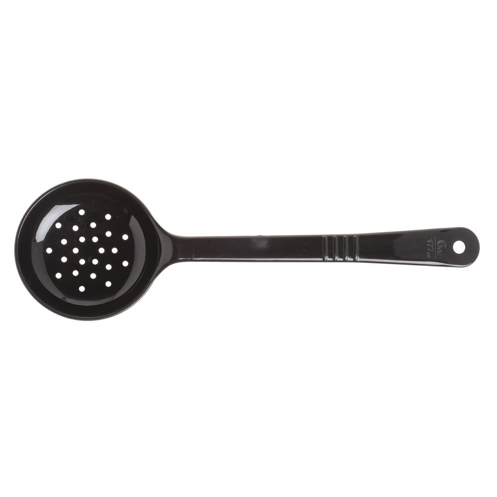399103 Carlisle Measure Miser Black Measuring solid spoon with long handle 180mL Capacity - Whisk Hospitality - 399103