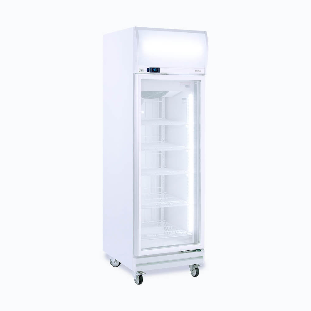 Bromic Upright Display Freezer - 444L - 1 Door - Flat Glass - Lightbox - Whisk Hospitality - UF0500LF