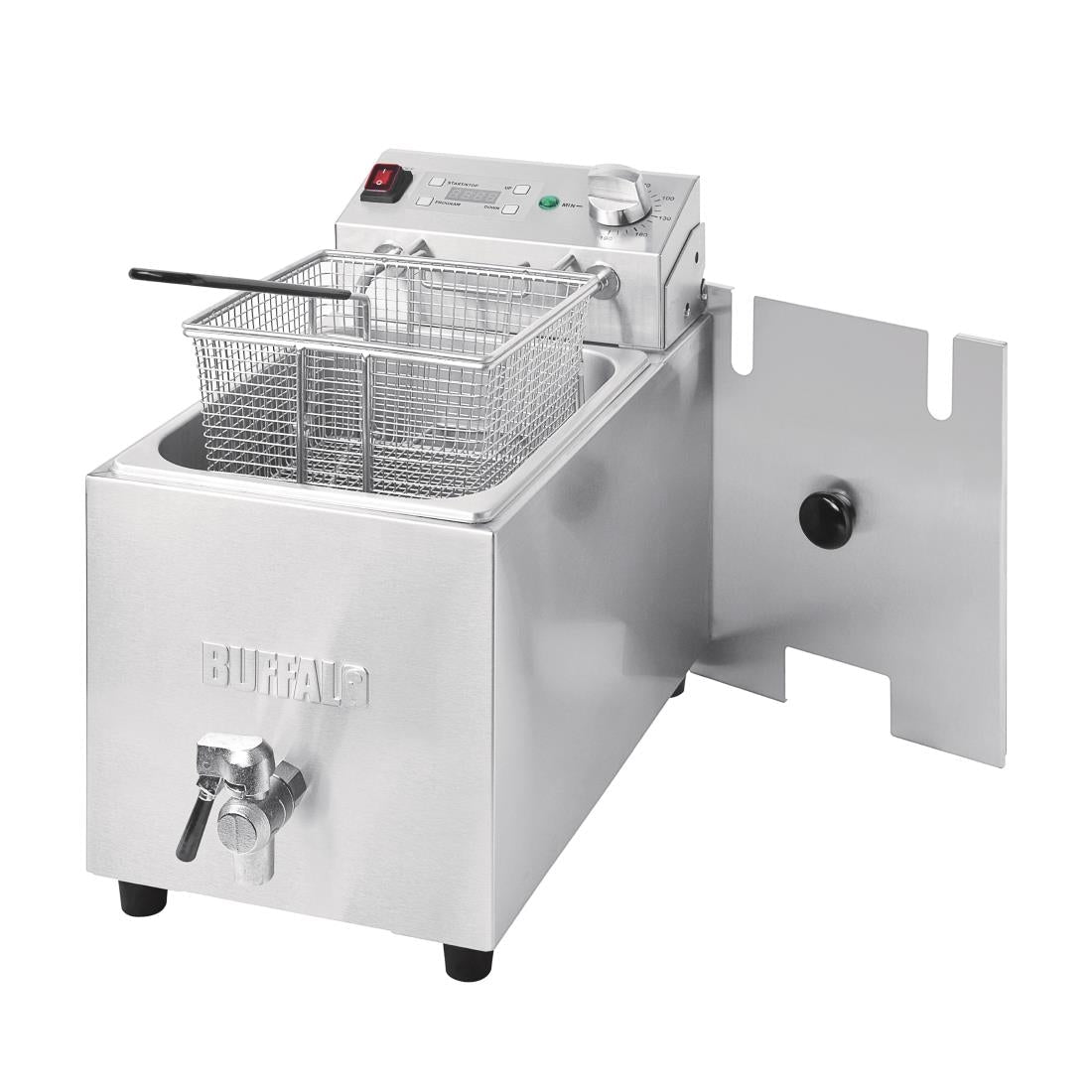 Apuro Single Fryer with Timer - 1x8Ltr - 2.9kW FC374 - A - Whisk Hospitality - FC374-A