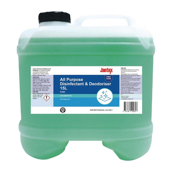 Jantex All Purpose Disinfectant & Deodoriser Concentrate Pine - 15Ltr FL852 - Whisk Hospitality - FL852