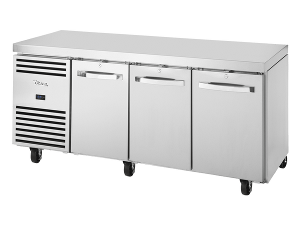 True Refrigeration 1/1 GN Counter Freezer 3 Section - TCF1/3 - CL - SS - DL - DR - DR - Whisk Hospitality - TCF1/3-CL-SS-DL-DR-DR