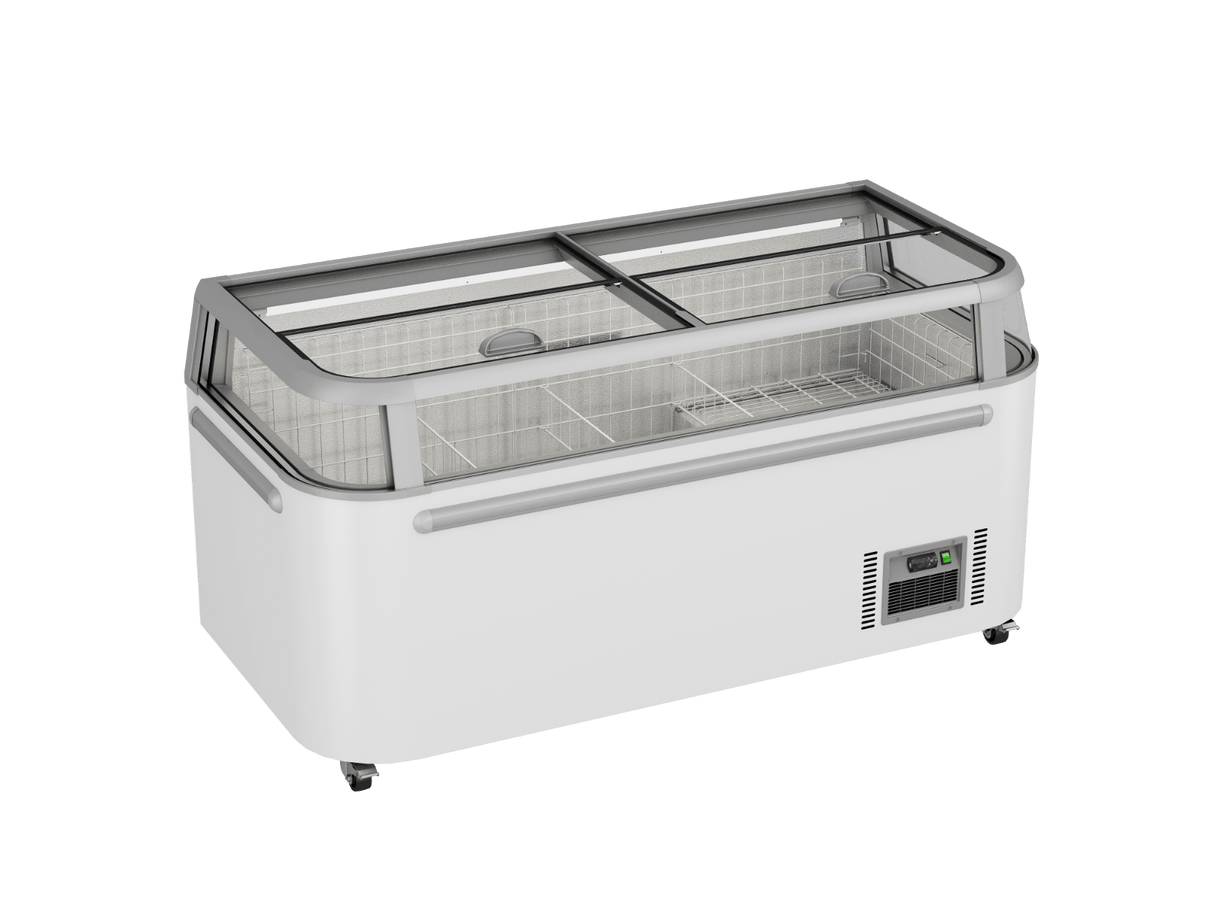 Thermaster Supermarket Island Freezer with Glass Sliding Lids ZCD - E185G - Whisk Hospitality - ZCD-E185G