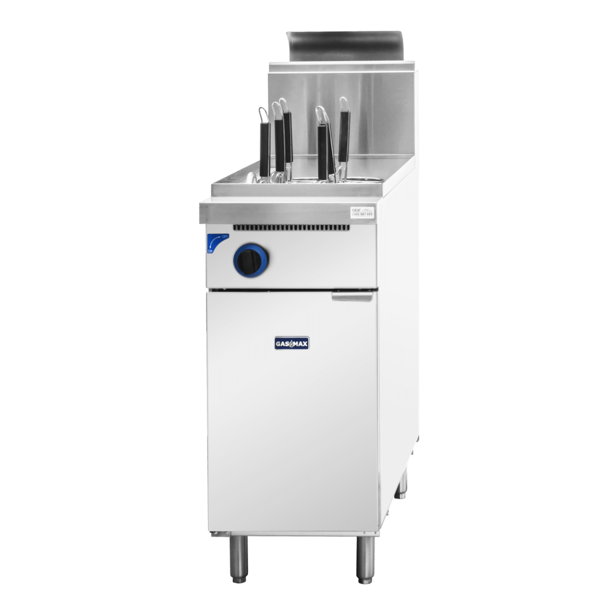 Gasmax V Pan Natural Gas 6 Baskets Pasta and Noodle Cooker PC150 - 6 - Whisk Hospitality - PC150-6