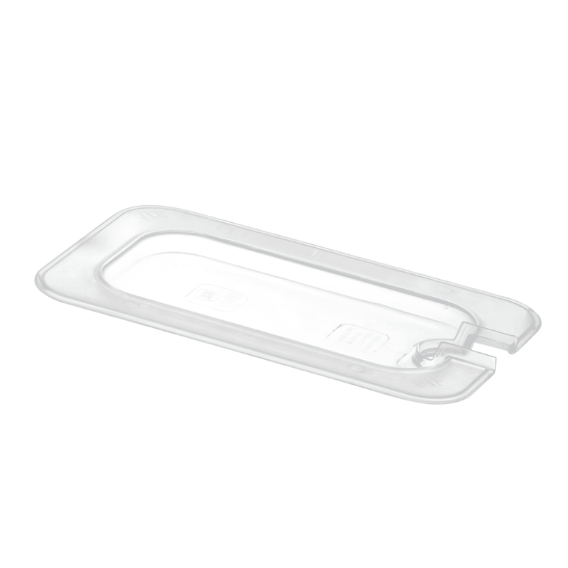 Gastronorme Pan Lid - PolyCarbonate - Notched - 1/9 - Clear - Whisk Hospitality - 398762