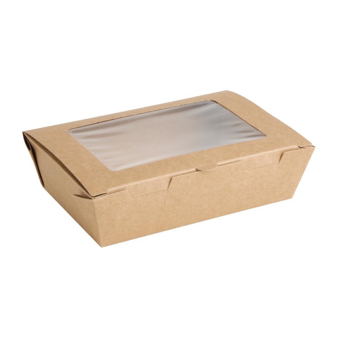 Fiesta Recyclable Salad Box with PET Window - 700ml (Pack 200) FN897 - Whisk Hospitality - FN897