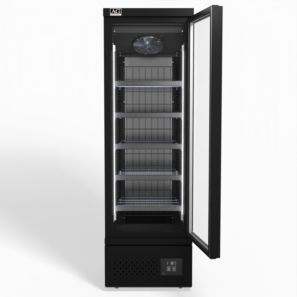 AG Supermarket Single Glass Door Upright Display Fridge - 450 Litre CSB450 - Whisk Hospitality - CSB450