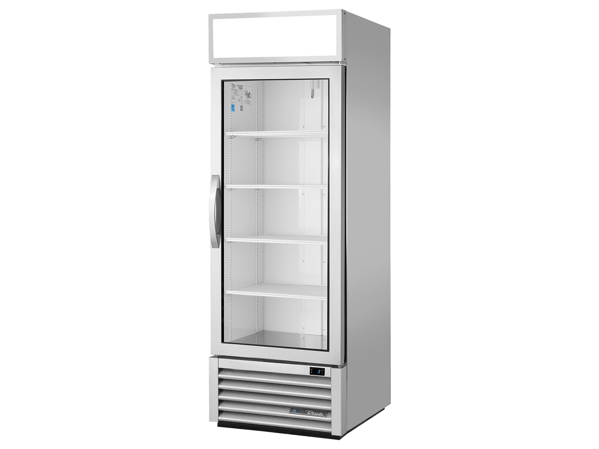 True Refrigeration Upright Retail Merchandiser Refrigerator 1 Full Glass Swing Door - GDM - 23 - HC - FGD01 - Whisk Hospitality - GDM-23-HC-FGD01