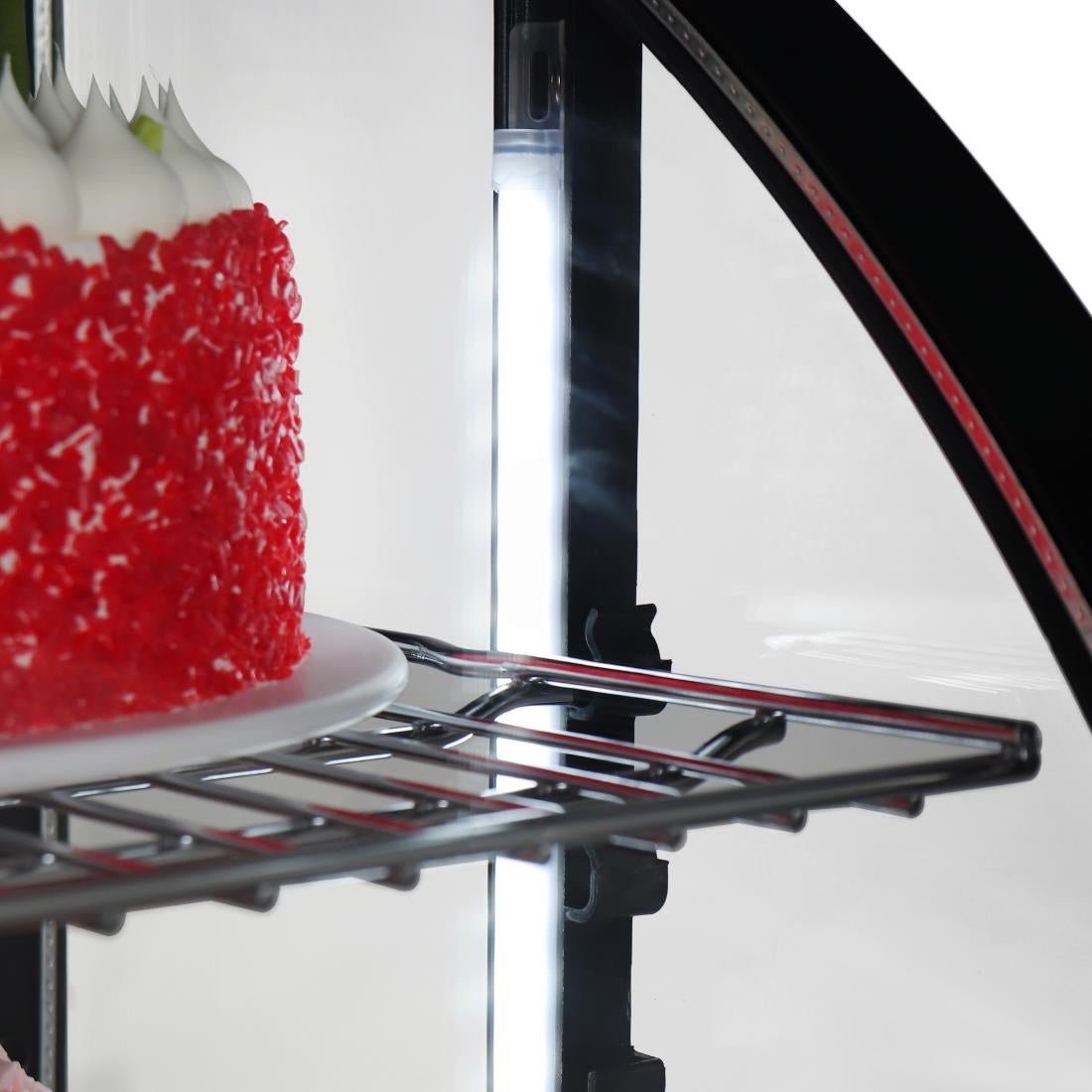 Polar C - Series Countertop Display Fridge Black - 100Ltr CU636 - A - Whisk Hospitality - CU636-A