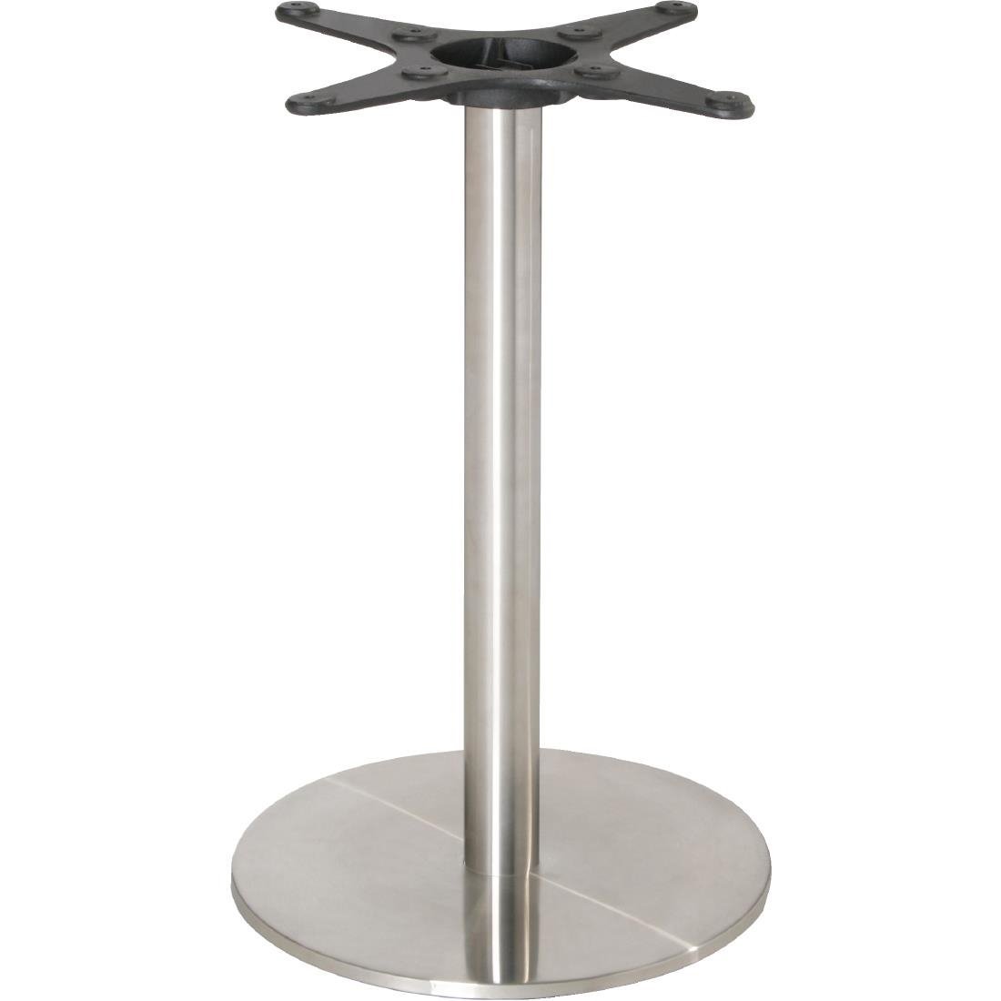 Bolero St/St Table Base Round ? 430x720mm U552 - Whisk Hospitality - U552