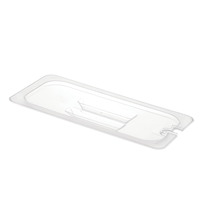Gastronorme Pan Lid - PolyCarbonate - Notched - 1/3 - Clear - Whisk Hospitality - 398760