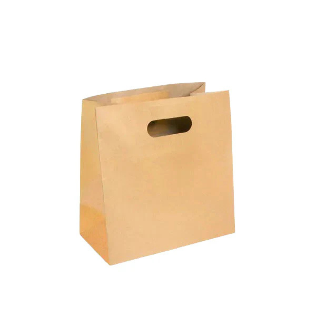 PakMax Small Die Cut Handle Kraft Paper Bags RPPB-120-S - Whisk Hospitality - RPPB-120-S