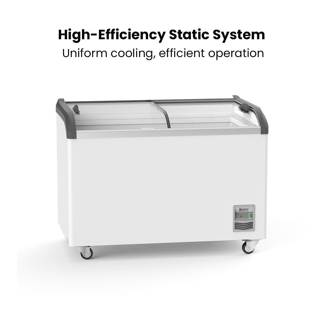 Thermaster Heavy Duty Supermarket Glass Sliding Lid Freezers 406L - SD-406K