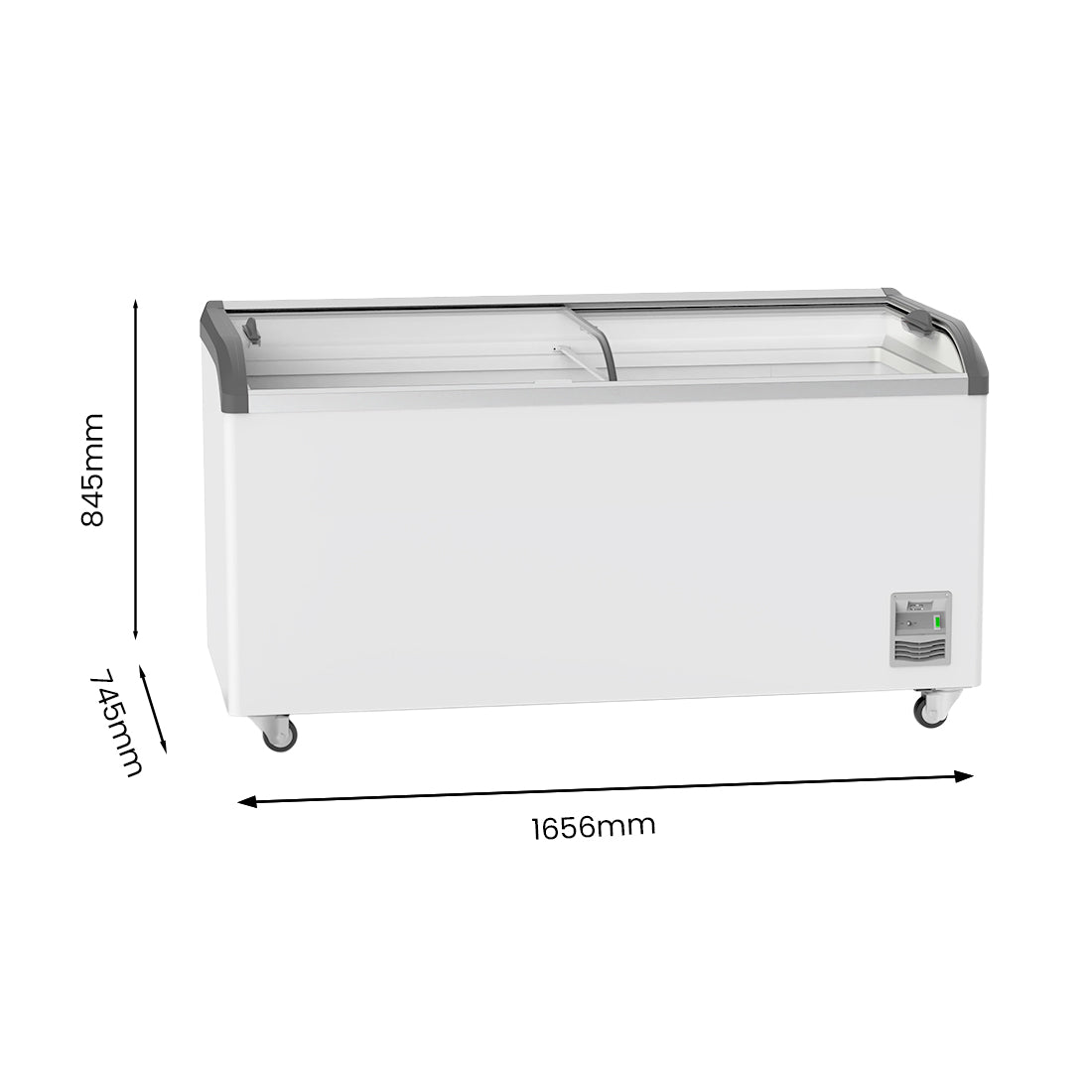 Thermaster Heavy Duty Supermarket Glass Sliding Lid Freezers 576L - SD-576K