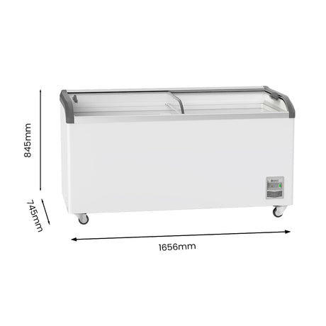 Thermaster Heavy Duty Supermarket Glass Sliding Lid Freezers 576L - SD-576K