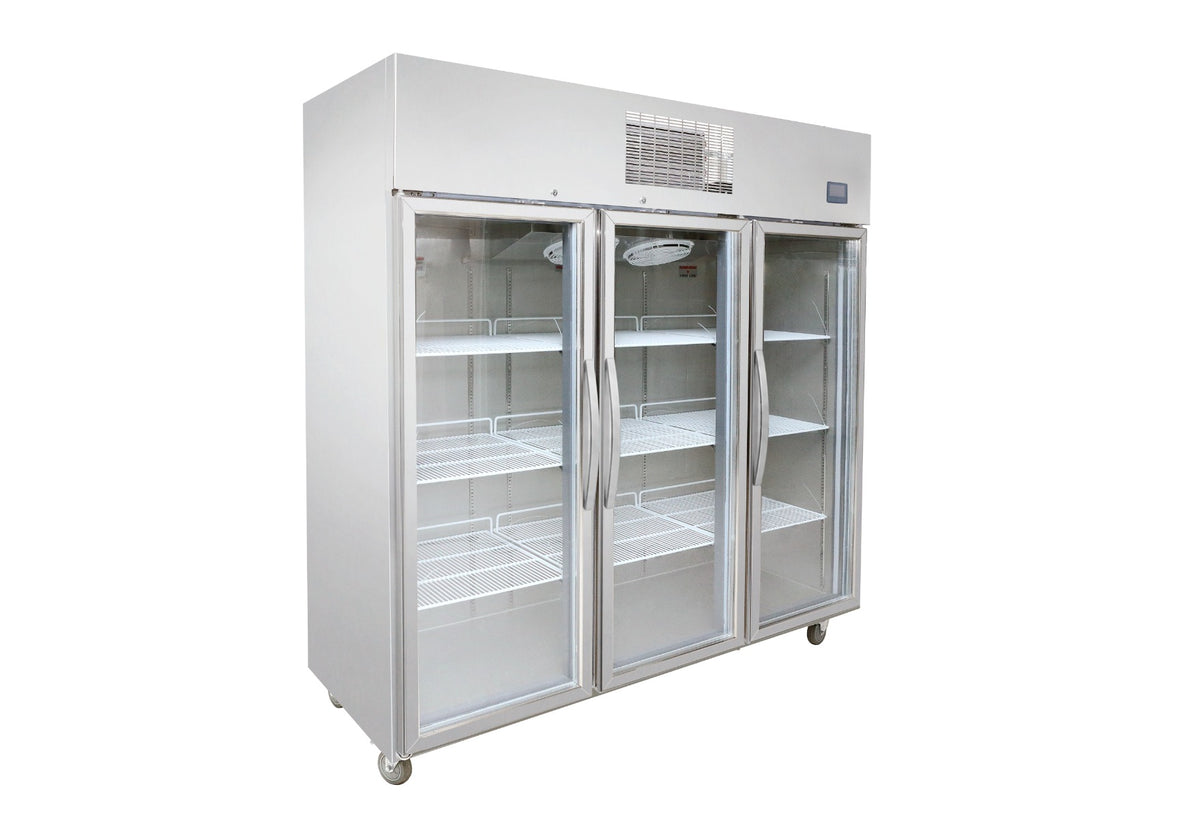 Thermaster 1500L Full-Width Three Glass Door Upright Display Fridge SFWCG1500 - Whisk Hospitality - SFWCG1500