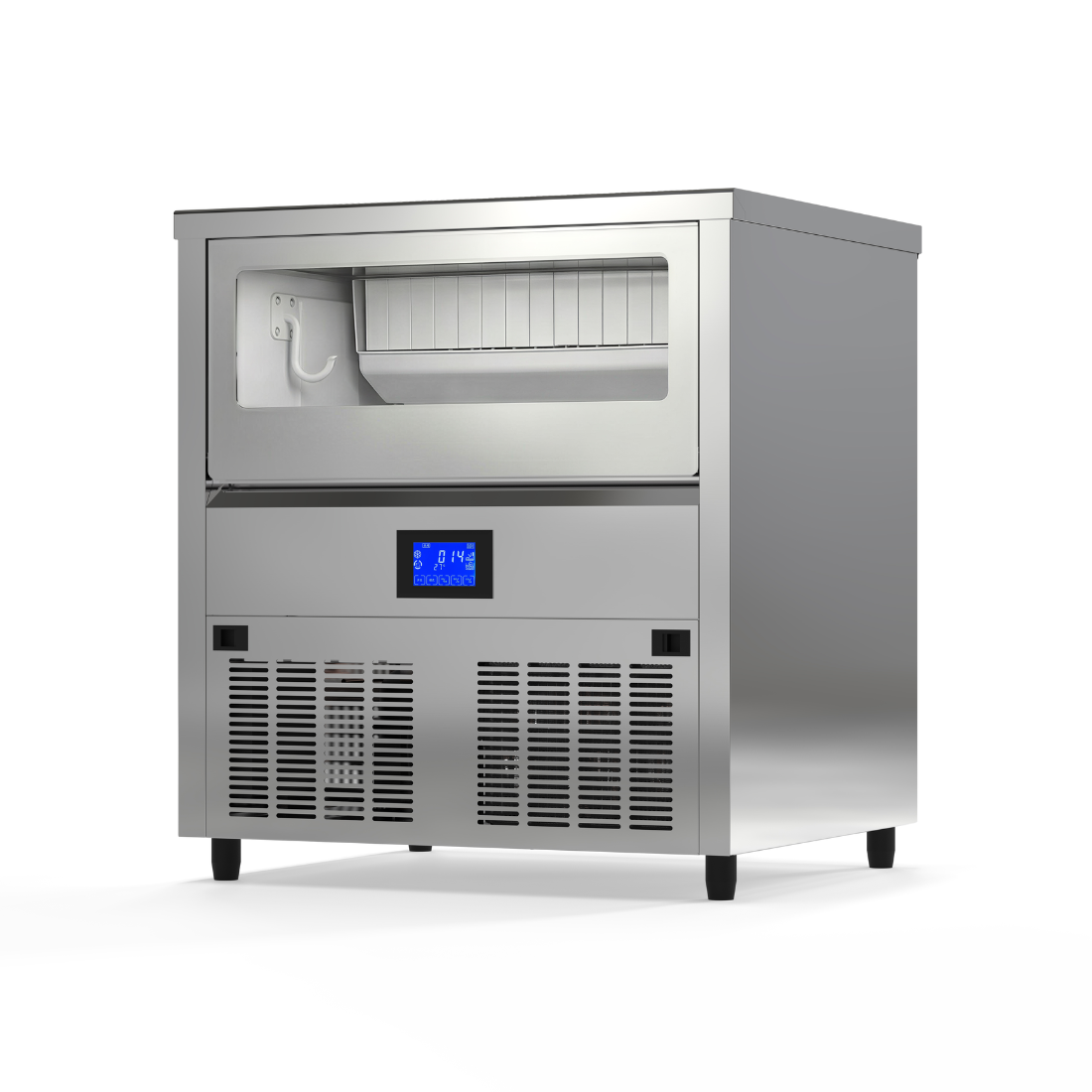 Blizzard Crystal Column Pro Octagonal Cylinder Ice Maker 63kg/24hr with 25kg Storage SIC-63R - Whisk Hospitality - SIC-63R