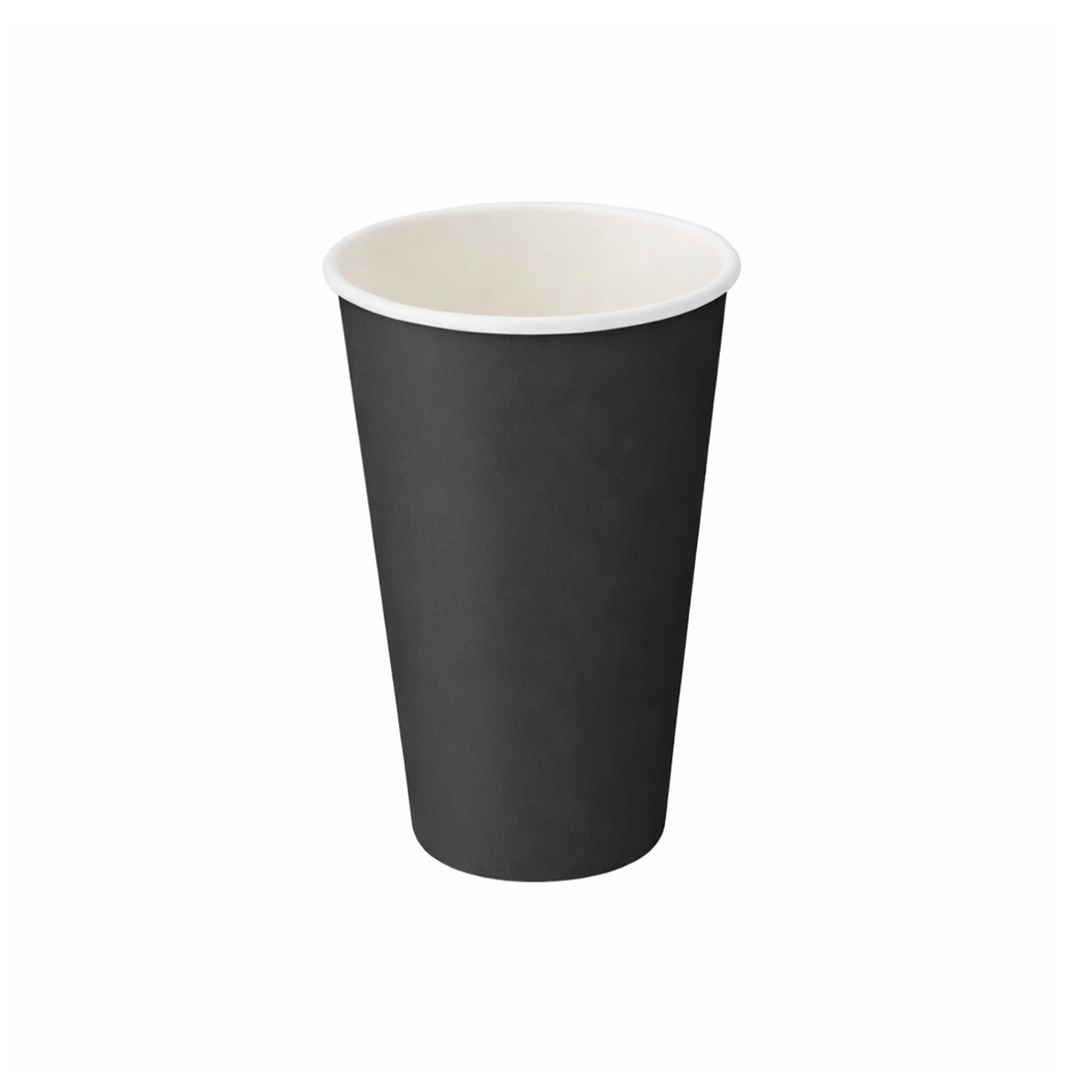 PakMax BLACK 16oz Single Layer Hot Paper Cup SLHPC-90-16BK - Whisk Hospitality - SLHPC-90-16BK