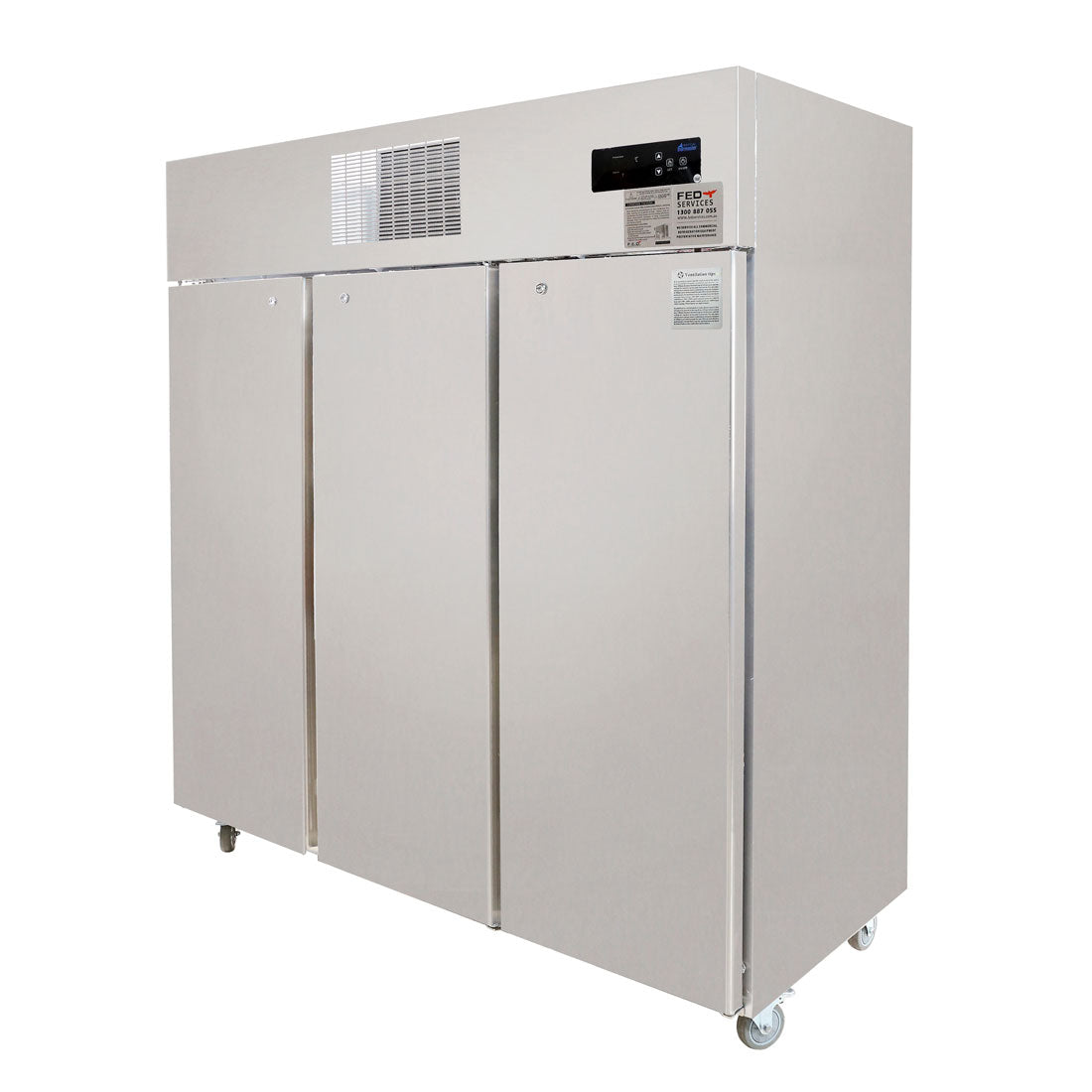 TROPICAL Thermaster 3 Door SS Fridge 1500L - SUC1500