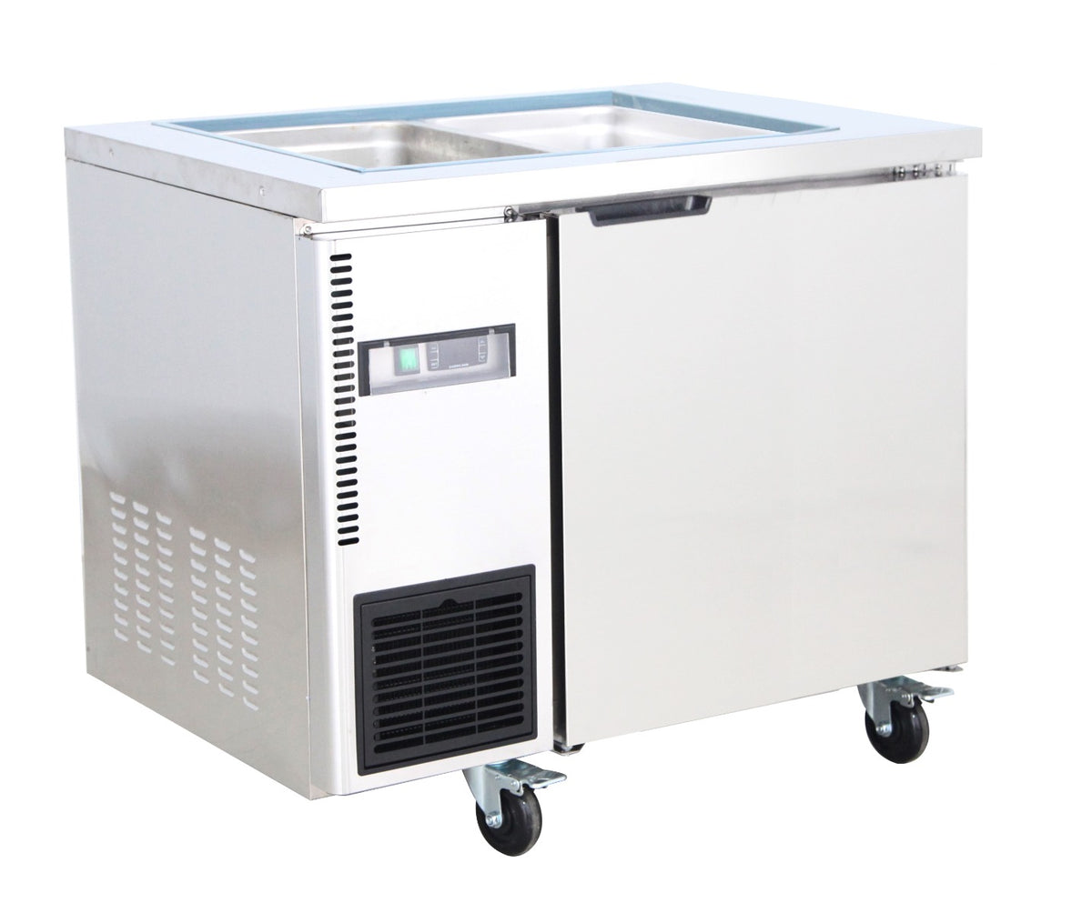 Thermaster 6x1/3 GN Pan Ventilated Refrigerated Saladette TL900TN-6P - Whisk Hospitality - TL900TN-6P