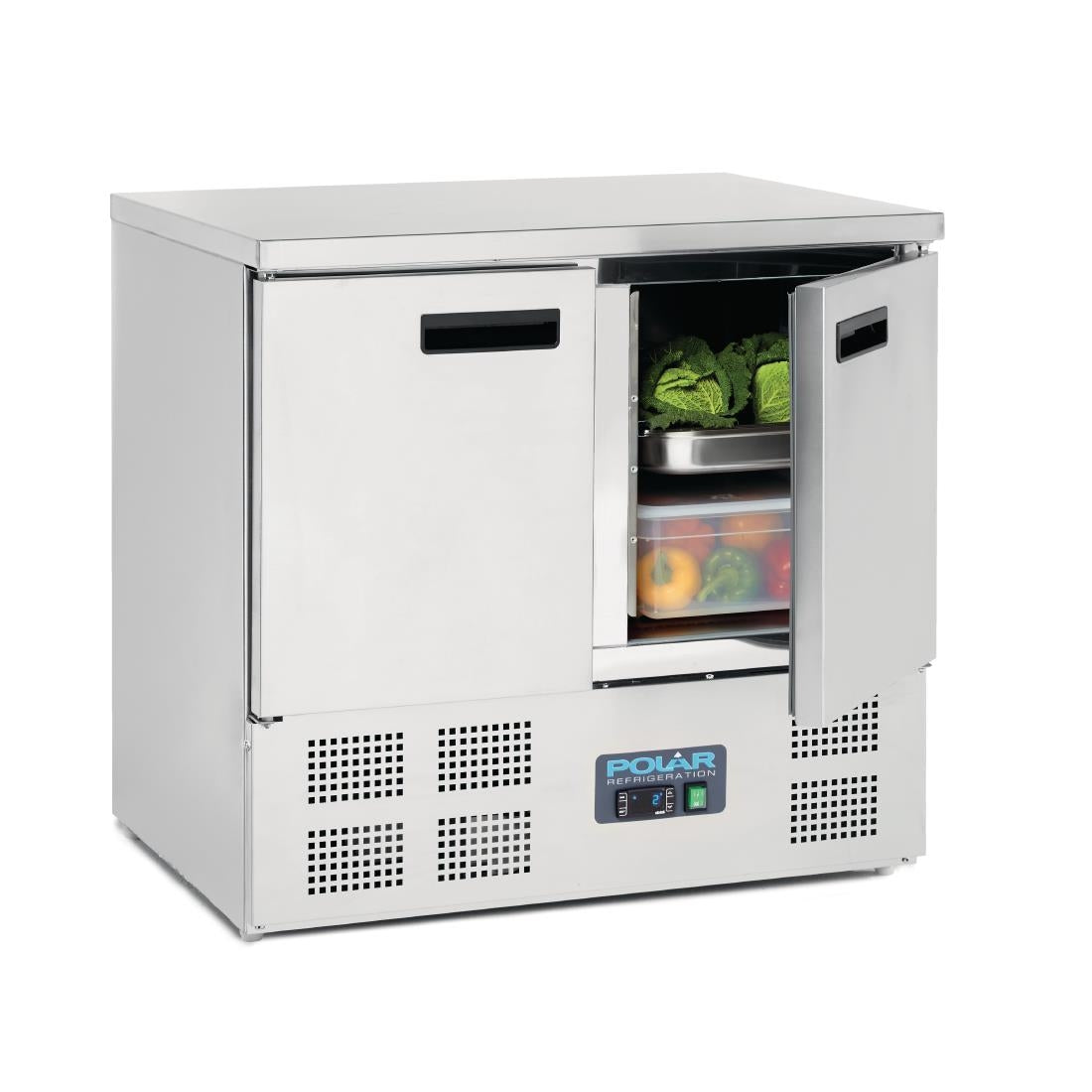 Polar G-Series Double Door Counter Fridge 240Ltr