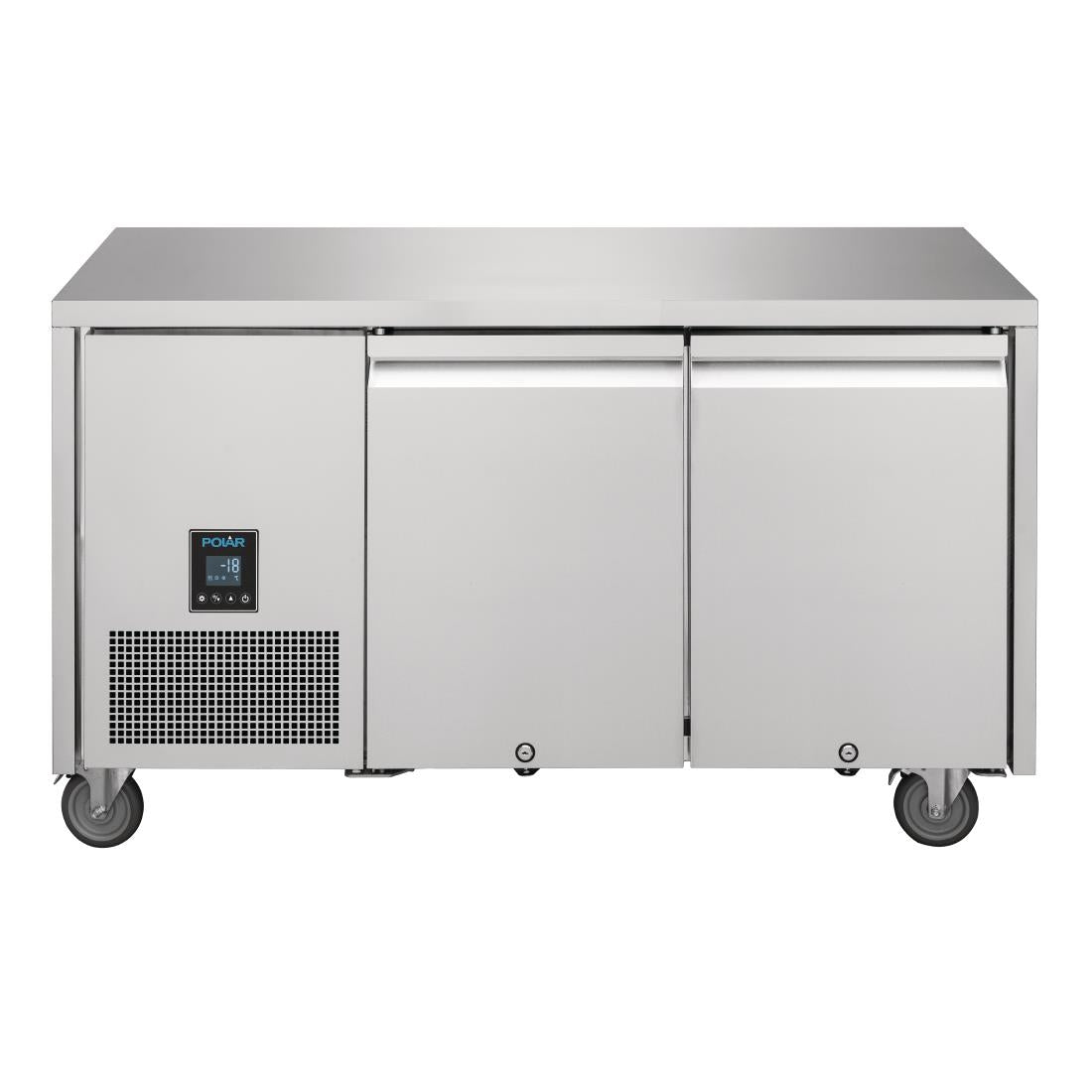 Polar U-Series Premium Double Door Counter Freezer 267Ltr