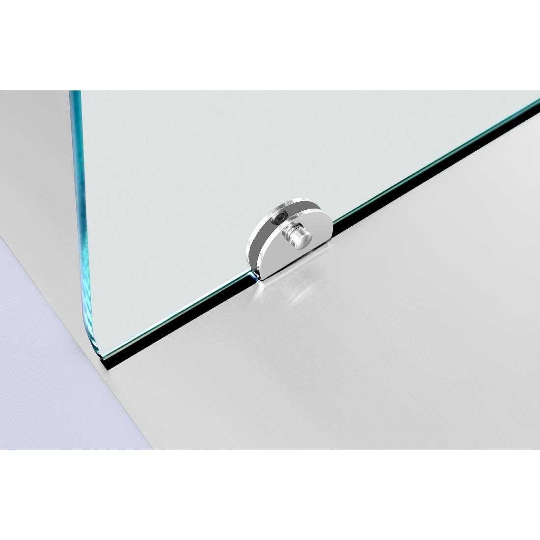 Polar U-Series GN Counter Saladette with Square Sneeze Guard - 3 Door UA018-A