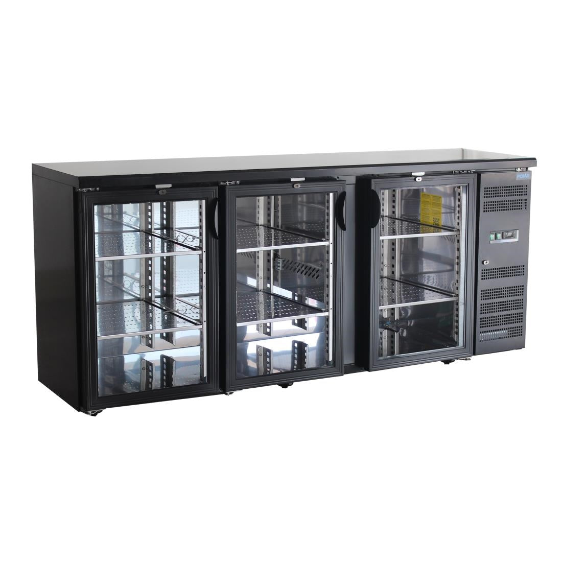 Polar U-Series Back Bar Cooler - Triple Hinged Door UA022-A