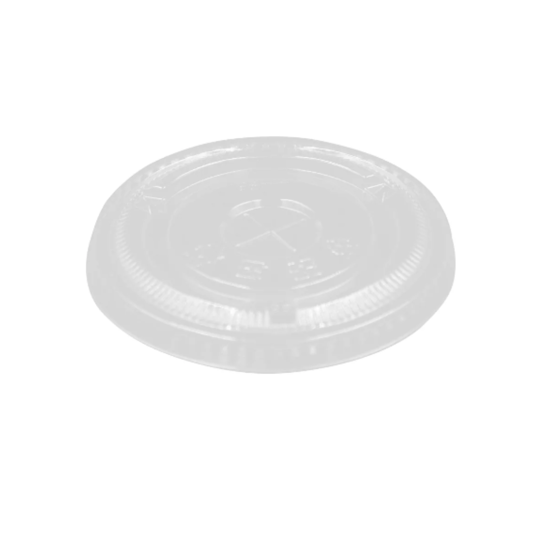 PakMax 78mm PET Cold Paper Cups Flat Lids CCFL-78C-PET-LID - Whisk Hospitality - CCFL-78C-PET-LID