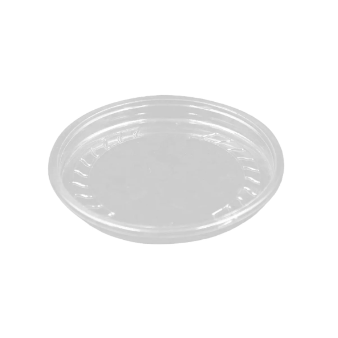 PakMax 117mm PET Deli Container Outer-fit Flat Lid OF-117C-PET-LID - Whisk Hospitality - OF-117C-PET-LID
